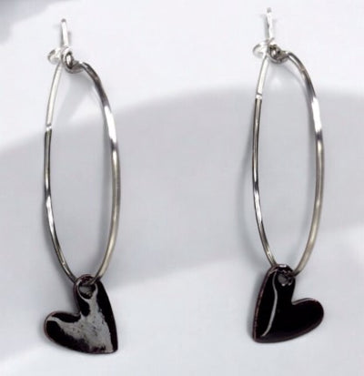 Heart Hoop Earing