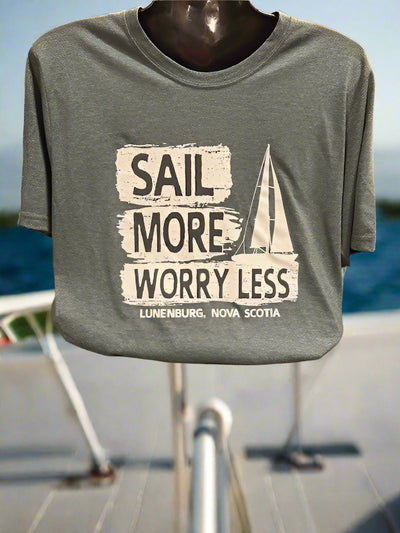 More Less Sailboat Comfy T Shirt