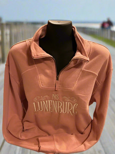 Ladies 1/4 Zip Vintage Fleece Top