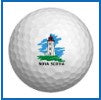 Lighthouse printed on golf ball