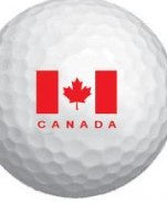Canada Flag printed on Golf Ball